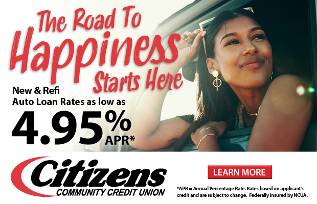 The Road to Happiness Starts Here. New & Refi Auto Loan Rates as low as 4.95% APR*. Click here to learn more.