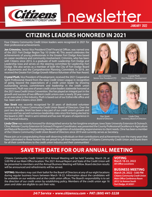 January 2022 Newsletter
