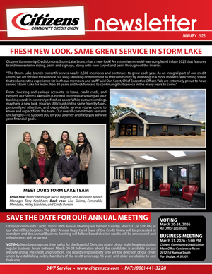 January 2026 Newsletter